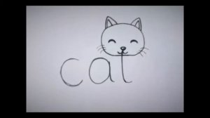 Мультфильм  Рисуем котика