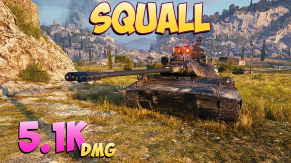 Squall - 4 Фрагов 5.1K Урона - Неровный! - Мир Танков
