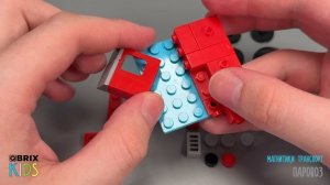 Собираем паровоз из конструктора QBRIX KIDS - детские конструкторы с видеоинструкцией