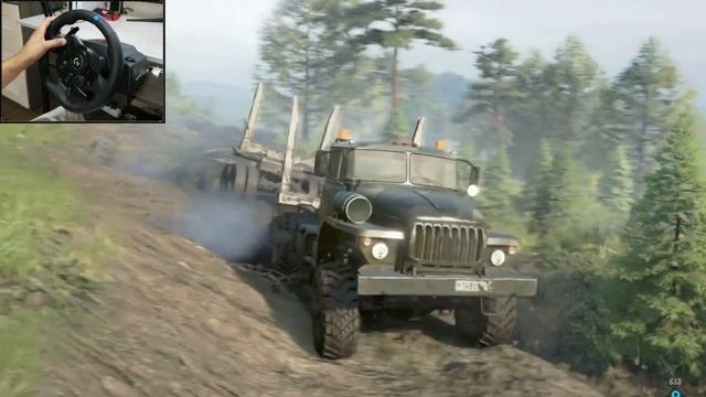 Snowrunner [Серия 49-1 Финальная] Таймыр Контракт«Испытательный полет» [ Logitech G923 ] смотреть онлайн