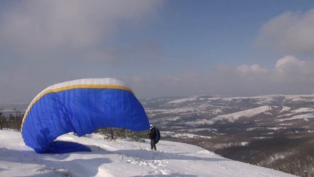 Параплан, старт, ротор, гора Гудзева