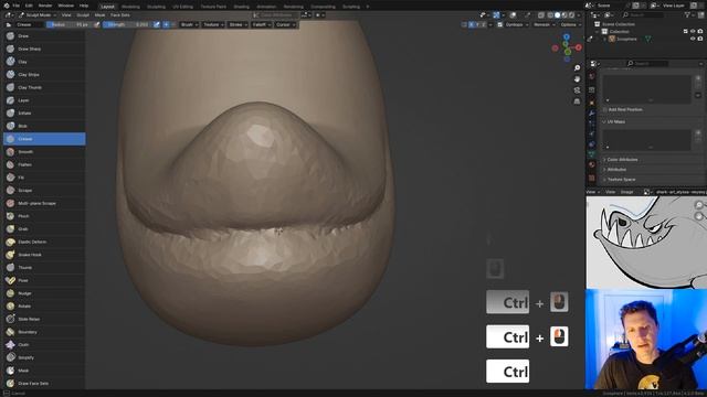 C03L02_shark-sculpting-2 - Beginning the Face смотреть онлайн