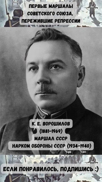 Первые маршалы СССР, пережившие репрессии #shorts смотреть онлайн