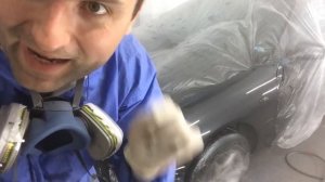 Покраска маленьким компрессором. Маленьким давлением.