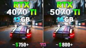 RTX 4070 Ti vs RTX 5070 Ti - Test in 11 Games
