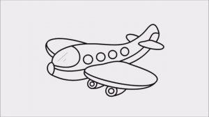 Самолёт Раскраска Как Рисовать Самолёт Рисуем Раскраски для Детей. Airplane Coloring For Kids
