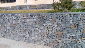 Подпорные стенки из габионов.