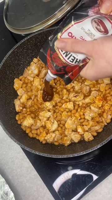 Лепешки с курицей и фасолью барбекю #домашниерецепты # смотреть онлайн