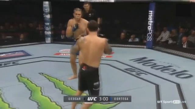 Edgar VsOrtega/UFC222 полный бой HD качество