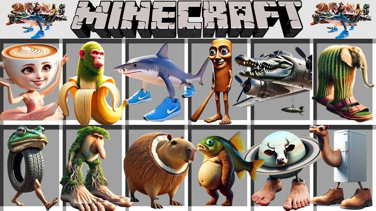 МОД НА ВСЕ ИТАЛЬЯНСКИЕ БРЕЙНРОТ МЕМЫ В МАЙНКРАФТ ! ITALIAN BRAINROT ADDON MOD MINECRAFT BEDROCK