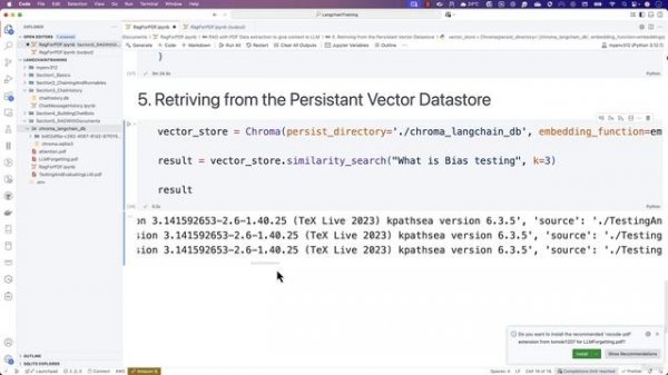 7 -Retrieval of Data from Vector datastore