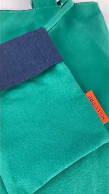 Сумка-шоппер Malurre, Denim Green смотреть онлайн