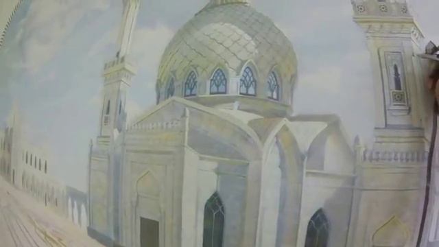 Роспись стены, мечеть смотреть онлайн