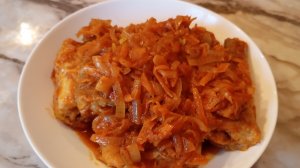 Минтай под маринадом!