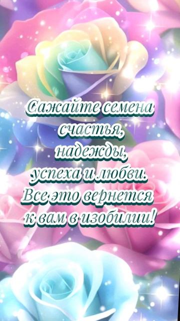 Сейте семена изобилия! #цветы #flowers #розы