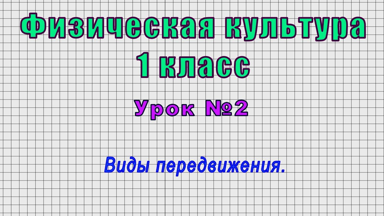 Физическая культура 1 класс (Урок№2 - Виды передвижения.) смотреть онлайн