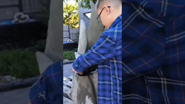 Большой вазон из битой плитки!!! #идеидлядома #своимиру