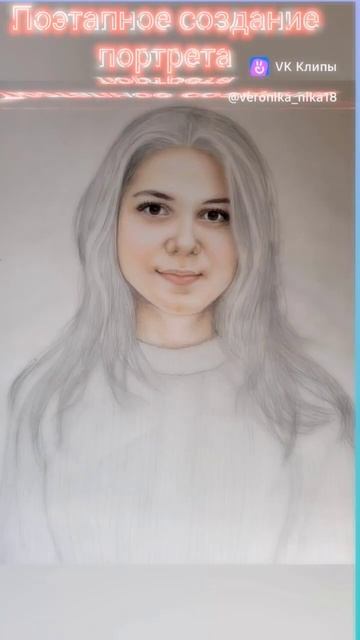 Портрет девочки цветными карандашами смотреть онлайн