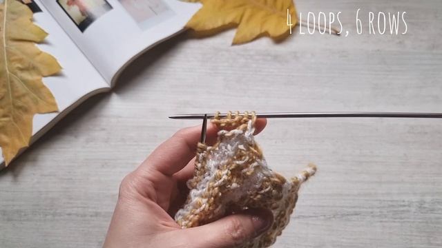 Оенний фоновый узор на спицах❤️🧶knitting pattern. смотреть онлайн