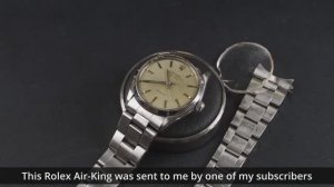 Восстановление часов Rolex Air King 1969 года выпуска