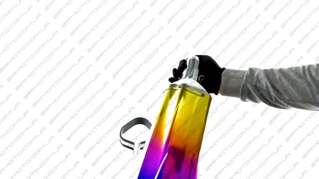 Глушитель тюнинг 460*130mm нержавейка, три-овал, радуга, прямоток 118... смотреть онлайн