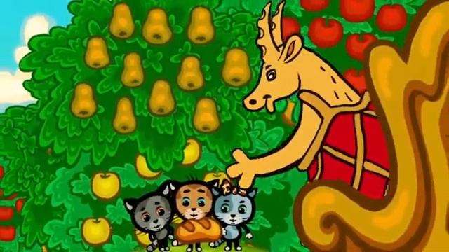 Три котенка - Теперь деревья будем поливать  мультик про котят для детей 