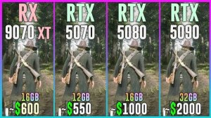 RX 9070 XT vs RTX 5070 vs RTX 5080 vs RTX 5090 - Test in 20 Games