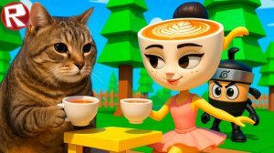 ПРЕВРАТИЛСЯ в БАЛЕРИНА КАПУЧИНО И В АССАСИНА КАПУЧИНО в ROBLOX Весёлый Кот