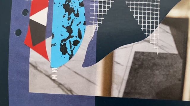 Графика-коллаж «Абстракция», 35,5х30,3 см смотреть онлайн