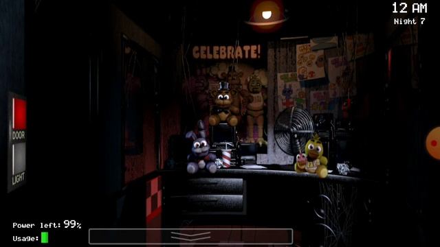Экмперемент фнаф1 с дверю!