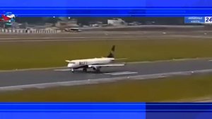 Самолет взлетел с взлетно-посадочной полосы Сан-Паулу