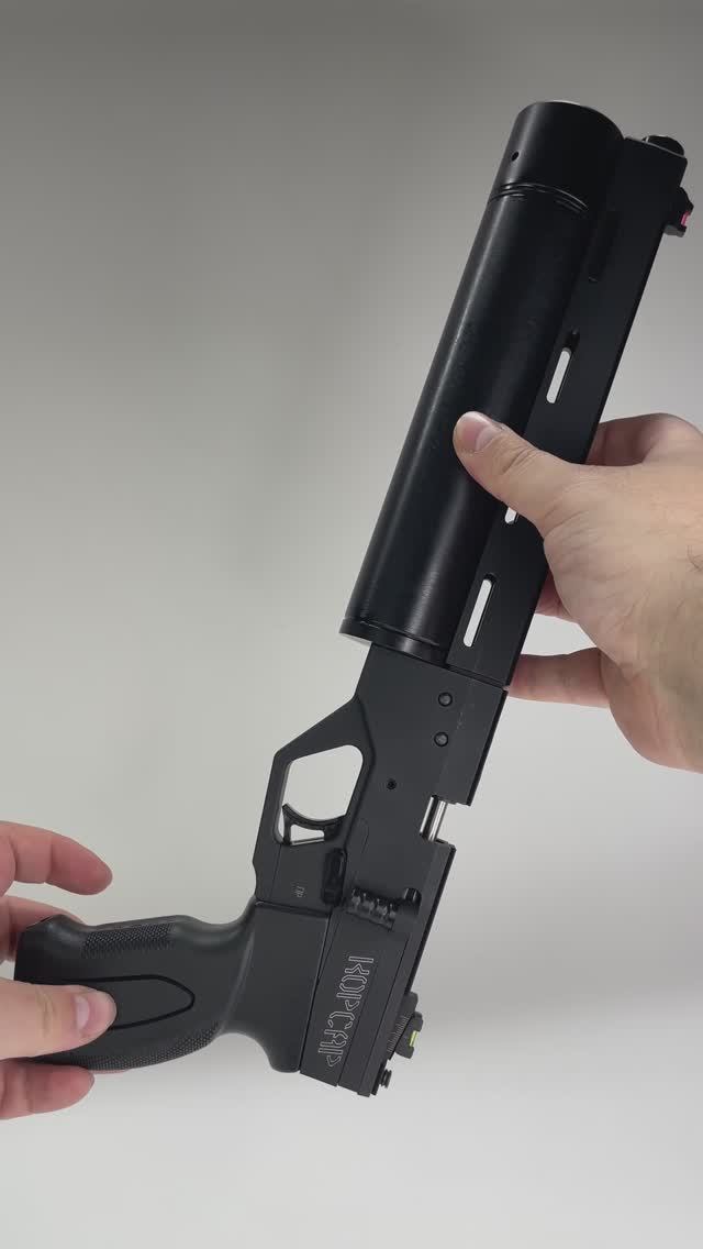 Пневматический пистолет Krugergun Корсар 5.5 мм (240 мм D42 с манометром пластик)