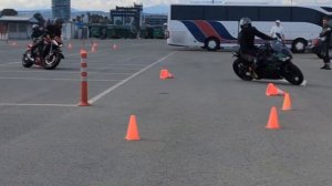Мото джимхана, вторая тренировка.