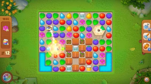 Gardenscapes. 1855 уровень. смотреть онлайн