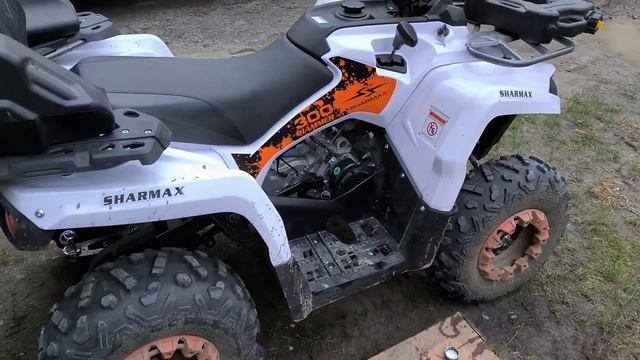 Меняю масло в редукторе, один поднял квадроцикл #sharmax #hummer #200cc #квадроцикл #200cc смотреть онлайн