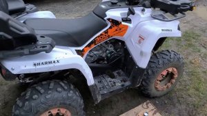 Меняю масло в редукторе, один поднял квадроцикл #sharmax #hummer #200cc #квадроцикл #200cc
