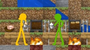 Шеф! Анимация Vs Майкрафта Русская озвучка стикманов 33 серия Сезон 4