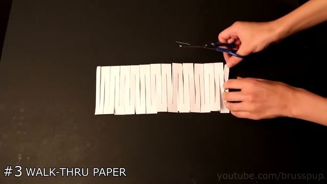 Эффектные фокусы с бумагой