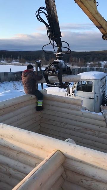 Строительство домов и бань из оцилиндрованного бревн? смотреть онлайн