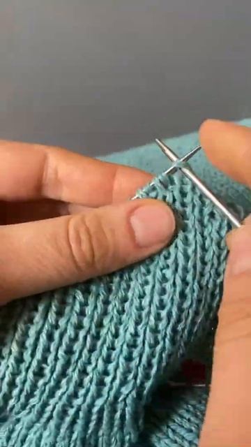 Закрытие резинки 1*1 иглой (подробно как начинать и как заканчивать)