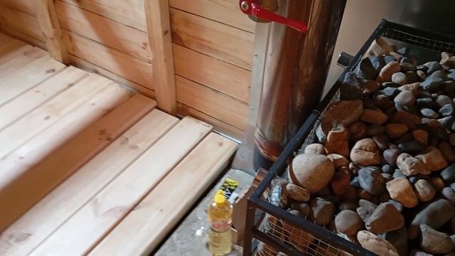 Моя баня из обычной доски.