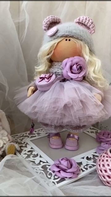 Свободная интерьерная девочка, рост 28 см. Будет отличным подарком #handmade