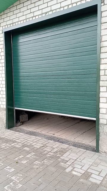 Секционные ворота Zaiger цвет Зеленый с автоматикой_Бала смотреть онлайн