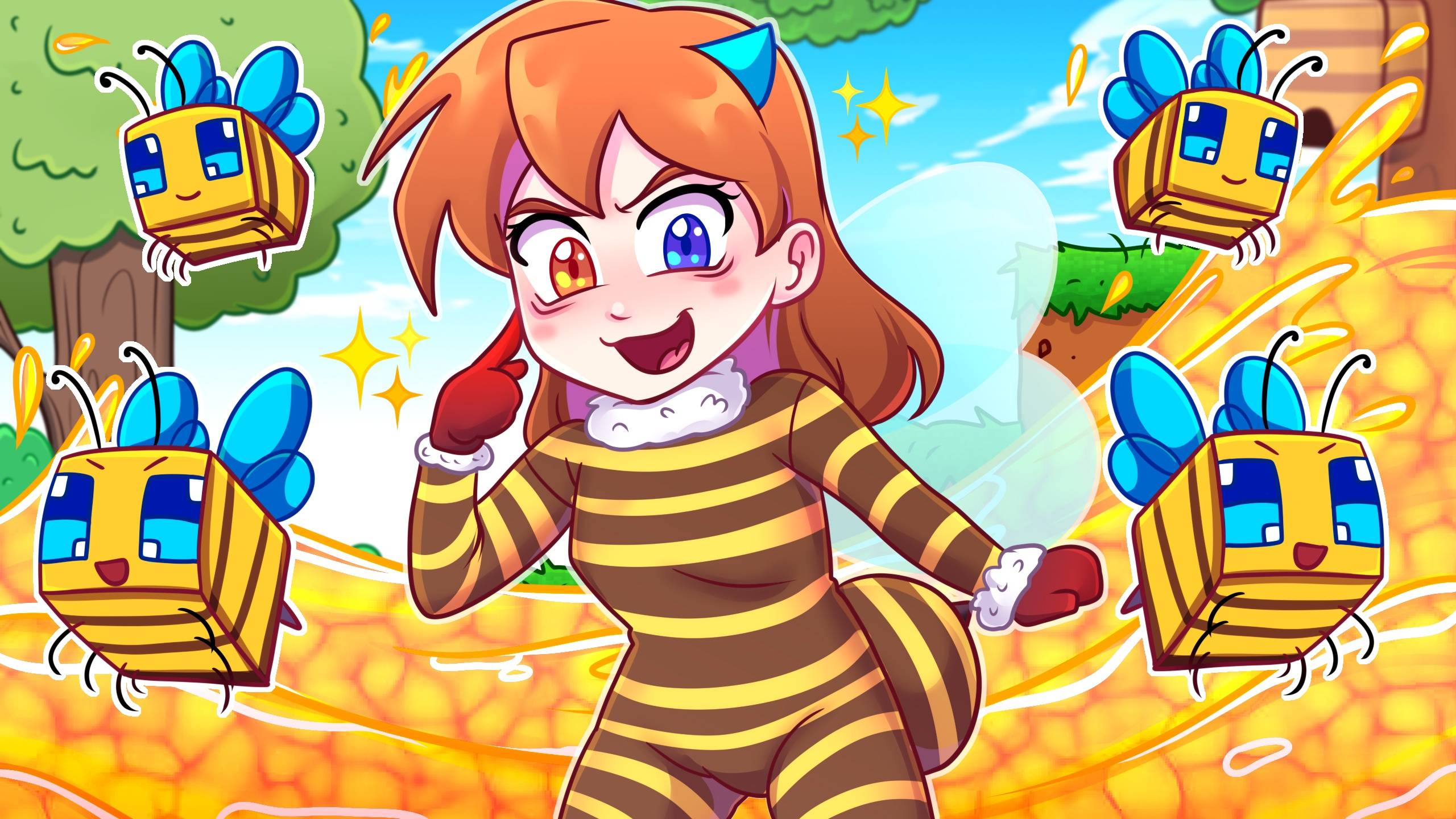 ❤️Майнкрафт но Я СТАЛА ПОМОЩНИКОМ ПЧЕЛОЙ смотреть онлайн