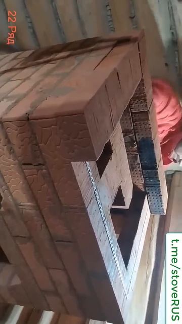 Кладка дачной печи 5/6 часть. #кладка печей