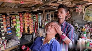 Знаменитый Уличный Парикмахер Получает Интенсивный Массаж Головы