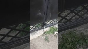 откатные ворота, с поворотом