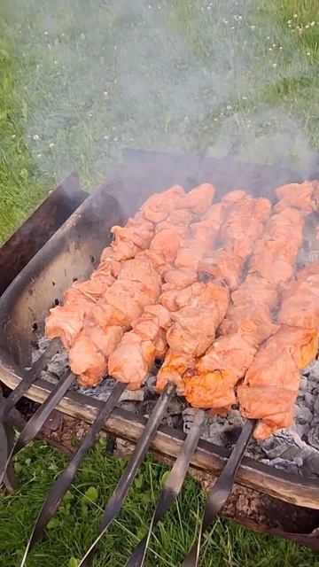 Еда шашлыки из свинины в клюквенном маринаде #еда #мяс? смотреть онлайн