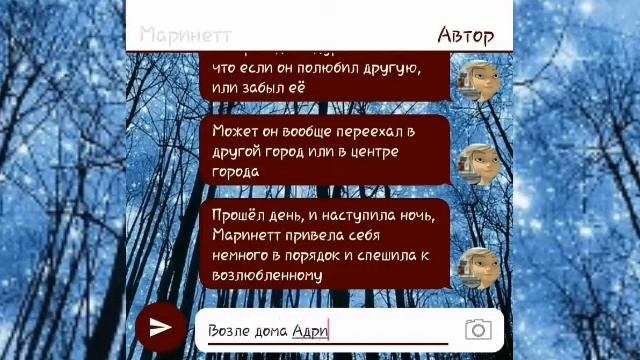 Переписка Леди Баг и Кот Нуар 