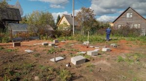 Фундамент без лишних затрат: установка блоков своими ?
